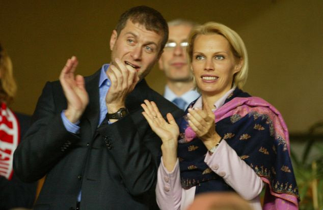 Abramovics és második felesége, Irina Malandina