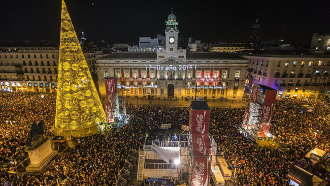 Karácsonyi dekoráció Madrid