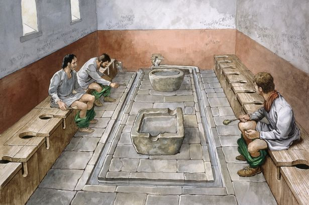 Római kori nyilvános WC